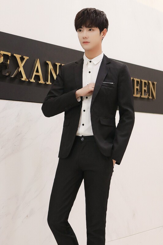 2025新款男士西装套装两件套107-TZ12,男装西服套装,星座112C