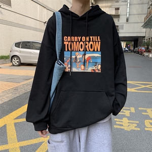 情侣装卫衣秋冬款男冬季情侣款连帽ins港风宽松外套  W1711-P32图片