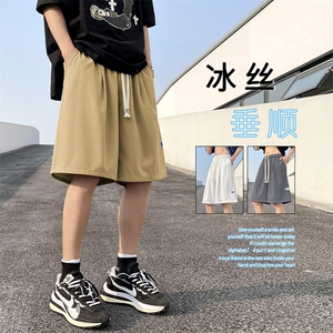 宽松短裤夏季薄款运动休闲潮男外穿速干夏装五分裤子 DK512批17图片