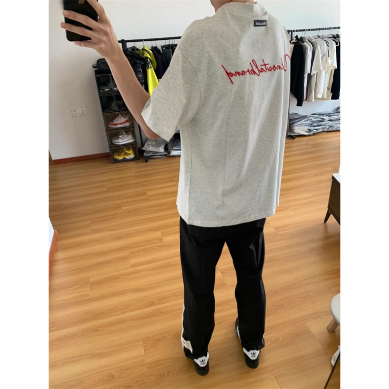 【网图有货】侧边条纹拼接双拉链绑带裤子男美式高街K028CC-P46,男装休闲裤,星座1007（原301D）