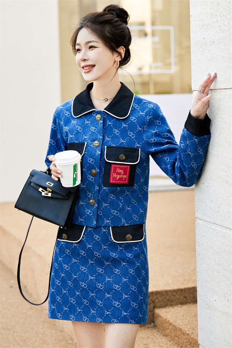 时尚气质休闲韩版女装套装优雅显瘦两件套裙,女装套装/套裙,韩蜜菓