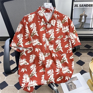夏威夷衬衫男士短袖韩版潮印花百搭宽松2024夏季ins外套CY904-P30