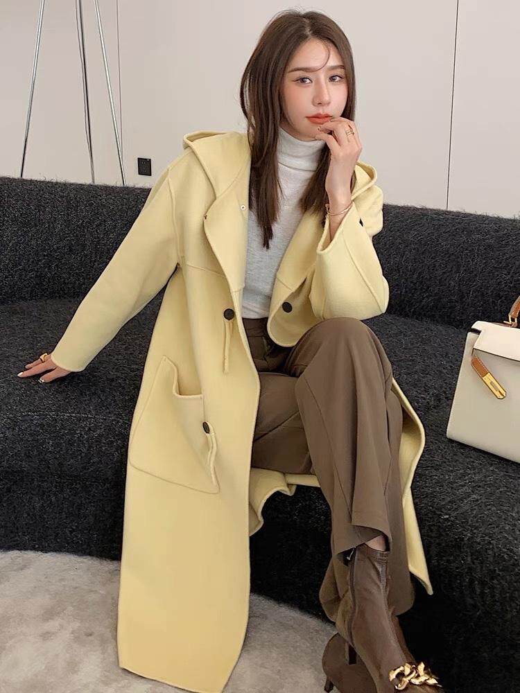 冬款双面羊绒大衣，其它，董与朱