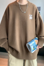 半高领毛衣男士大码针织衫男毛线衣男M18292-P45加绒款-P65，男装针织衫/毛衣，电商A040