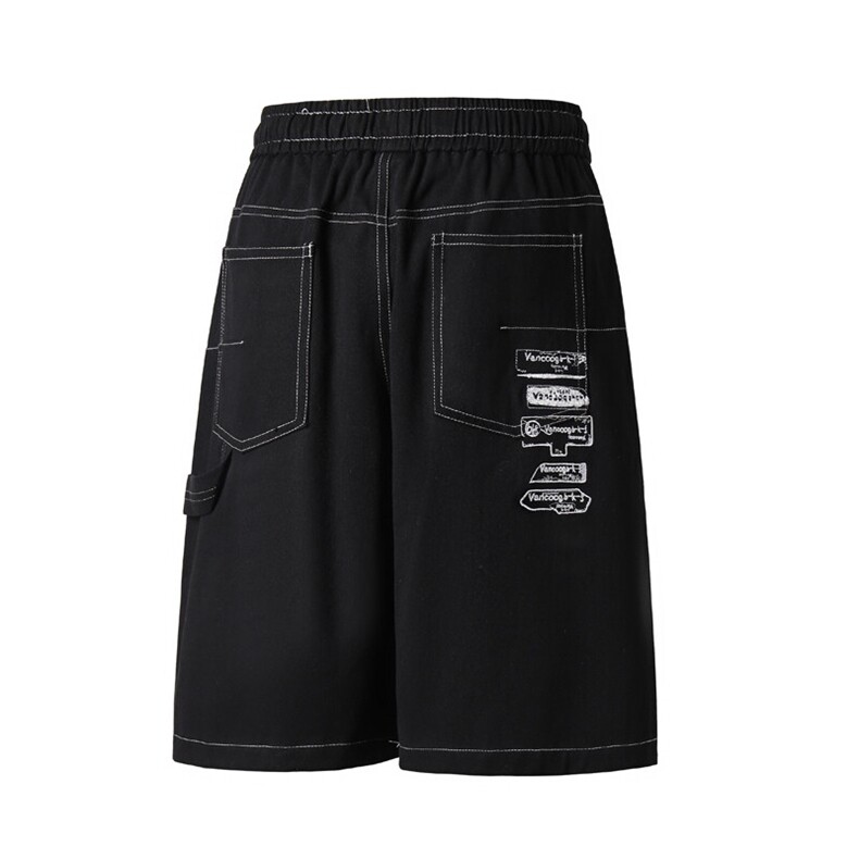 夏季新款休闲潮牌工装潮流百搭宽松短裤DK326特批3769,男装牛仔裤,星座718-1