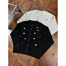 网图有货设计感趣味纽扣开衫毛衣外套男女软糯针织衫A1096-P60，男装针织衫/毛衣，星座1505