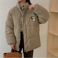 灯芯绒立领情侣2025冬新款棉衣港风宽松加厚学生棉服女C503-P100，男装棉衣，星座911-2(原星座613-2）