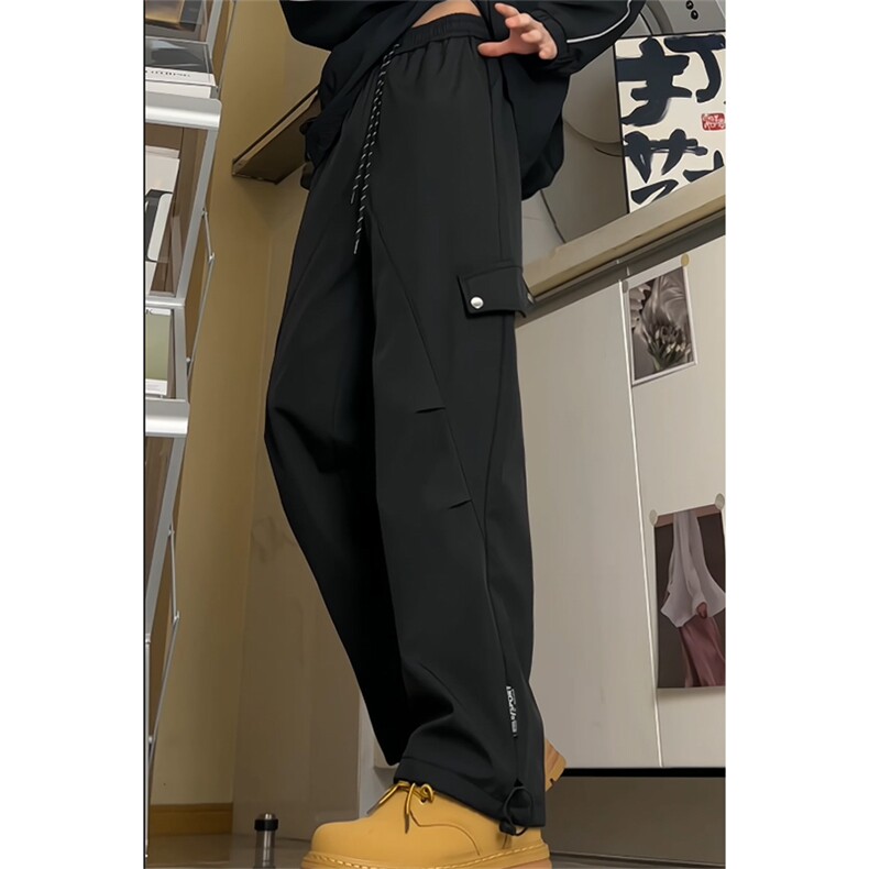 时尚小牛津暗黑高腰男直筒宽松潮流大码休闲裤K002AL-P25【特价】,男装休闲裤,电商A007