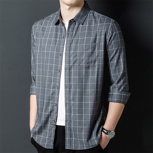 FC-PC2162男式服装秋季新款衬衫男长袖翻领休闲四季可穿衬衣P63图片