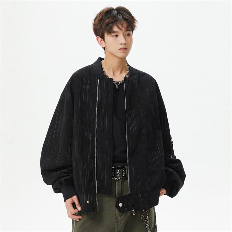 棒球服特批P75美式潮牌复古工装开衫外套男宽松休闲夹克男SY2501,男装夹克,星座610B-1