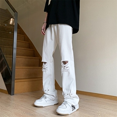 夏季美式高街破洞铆钉牛仔裤货号K750P60，男装牛仔裤，电商A063