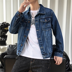 牛仔外套春秋季韩版潮流上衣服2021新款秋季男士夹克秋装9115，男装夹克，电商A318