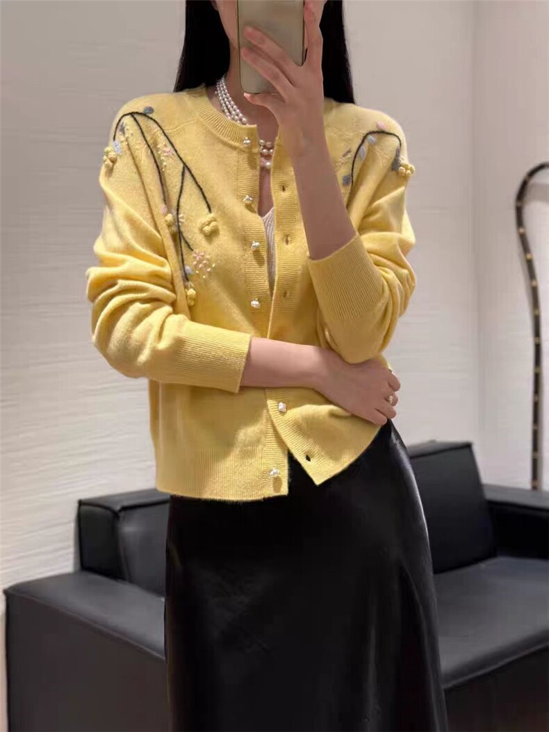 2025年秋季通勤单件长袖圆领时尚百搭羊绒衫，女装羊绒衫，初婷羊绒