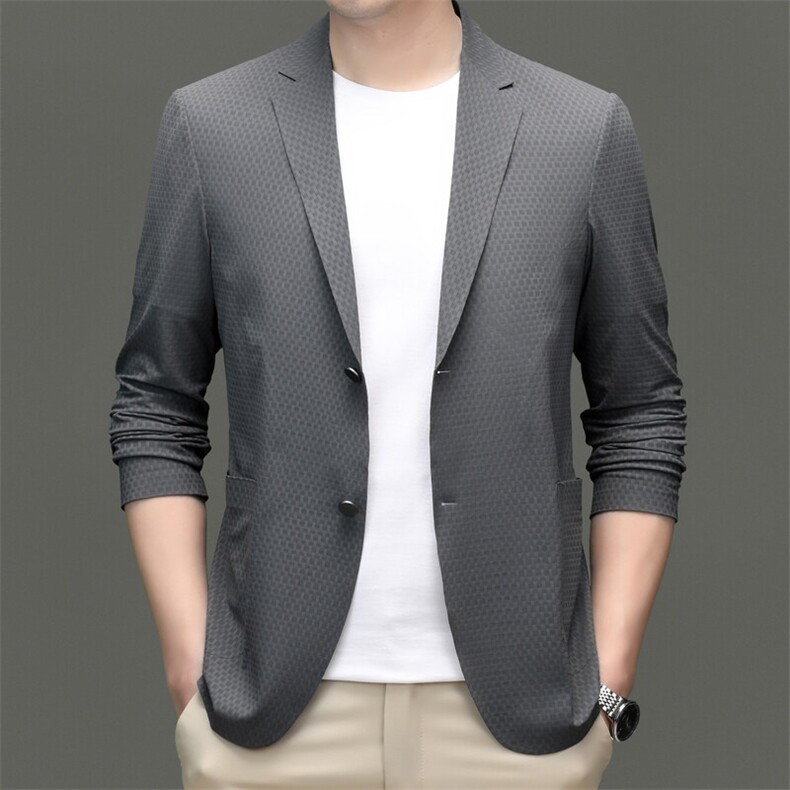 R-XF1011男式春秋新款长袖简约西服休闲商务便服西装单西图片