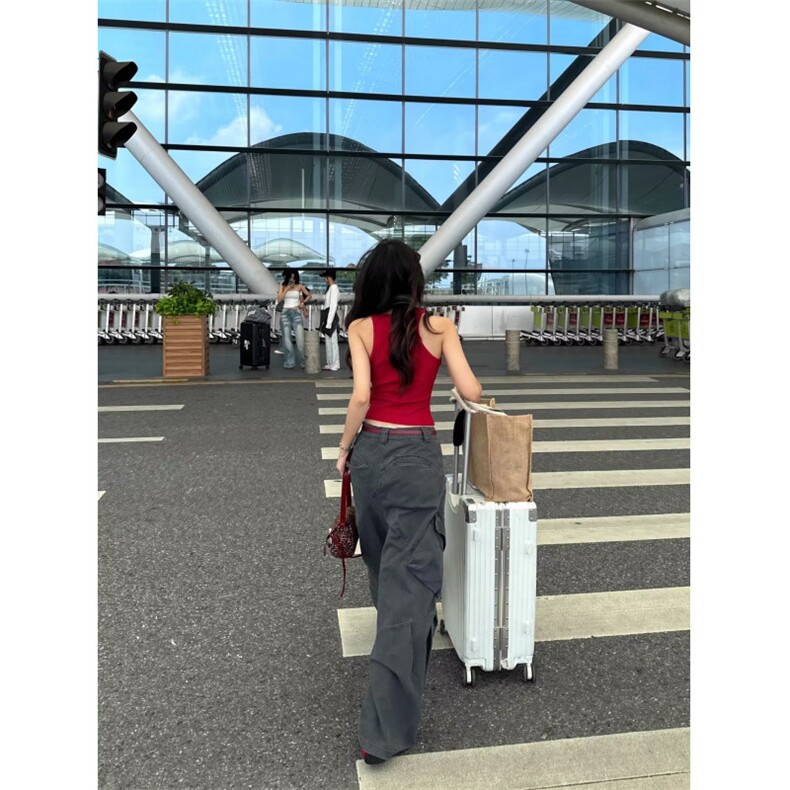 满印五角星休闲阔腿裤女2025新款夏季超火宽松慵懒百搭街舞运动裤，女装休闲裤，星座506A