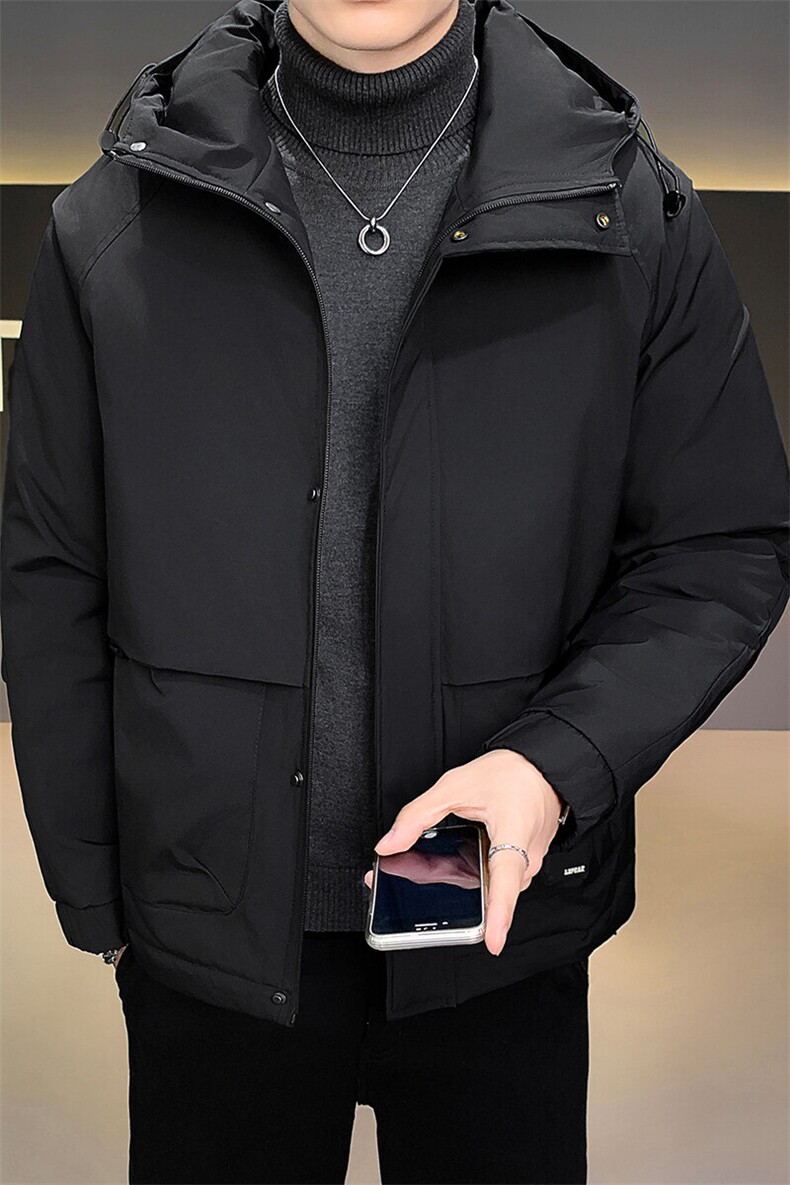 秋冬季二棉夹棉外套新款男士帅气连帽夹克潮流时尚男秋装棉衣,男装夹克,星座715-3