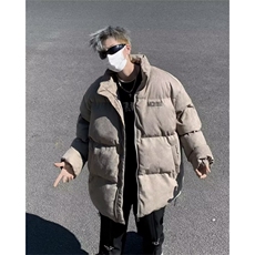 冬季潮牌大码加厚棉服外套保暖美式复古麂皮绒棉衣W161-P88，男装棉衣，星座1109-3