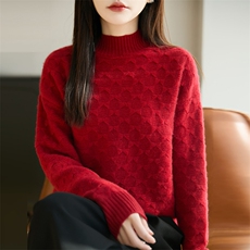 2025年秋季通勤单价时尚百搭通勤简约休闲蝴蝶结半高，女装羊毛衫，暖娇绒