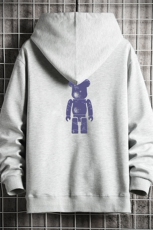 KS21242-P38连帽开衫卫衣男运动外套大码班服网格，男装卫衣，电商A040A