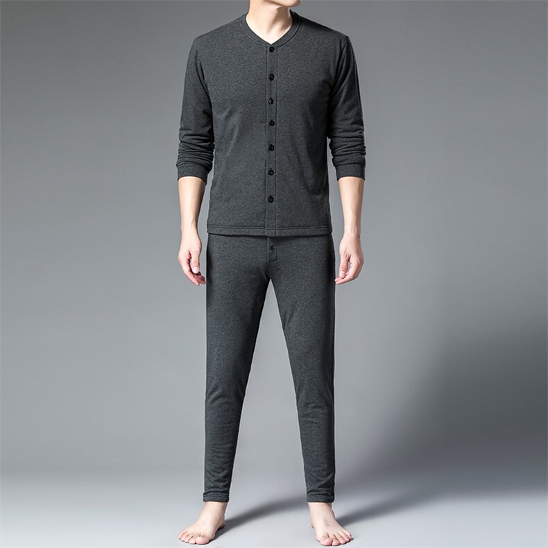 男士2023冬纯填充棉衣修身开衫套装GBN915-T-P380,男装针织衫/毛衣,钱塘6003（原4033）
