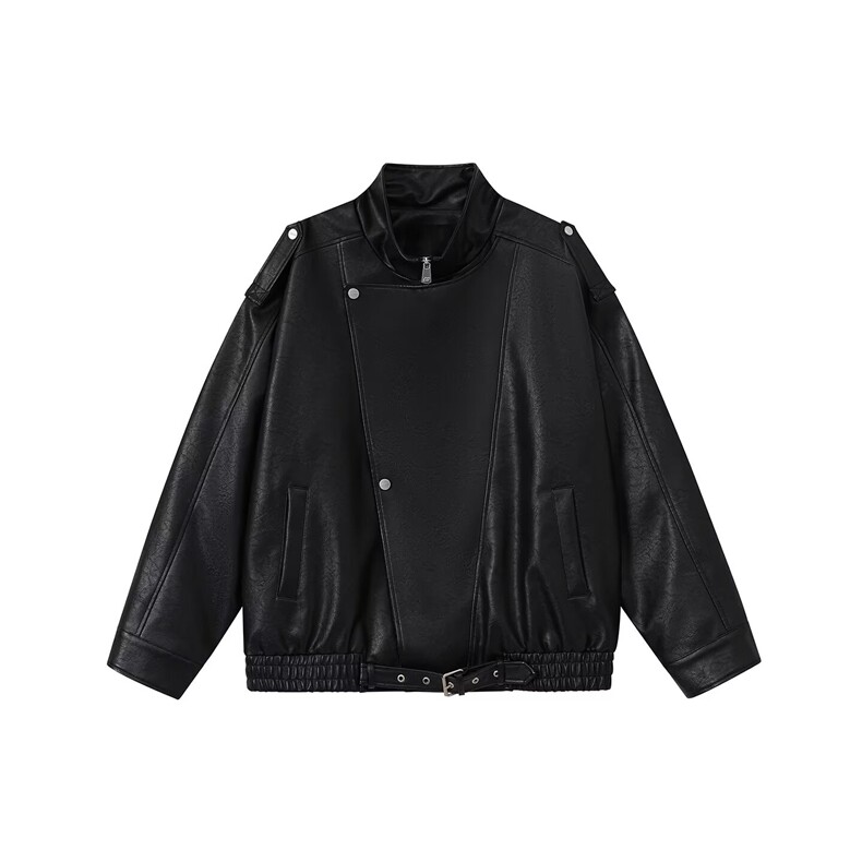 高级感加绒皮衣外套痞帅街头机车服韩PU皮夹克衫Y1027-P108网图,女装皮衣,电商B245