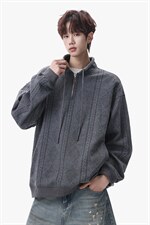 卫衣男春季新款港风宽松提花大码长袖T套头上衣WY9975-特P42，男装T恤，星座214-3