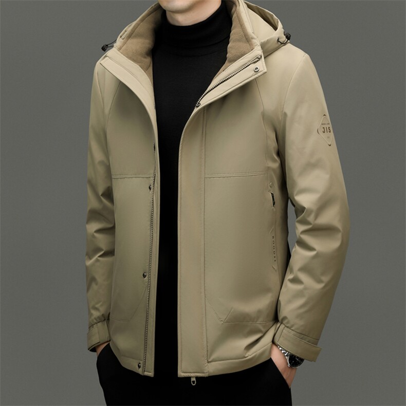 HYD9829新款冬季男士鸭绒羽绒服可脱卸帽保暖外套修身大衣，男装羽绒服，电商B360