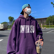 抖音得物供货可提供视频春装重磅美式宽松连帽卫衣DL2437，男装卫衣，电商A486-1
