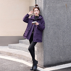 2025年时尚流行简约派克服冬季上市，女装棉衣/棉服，涵亦佰惠