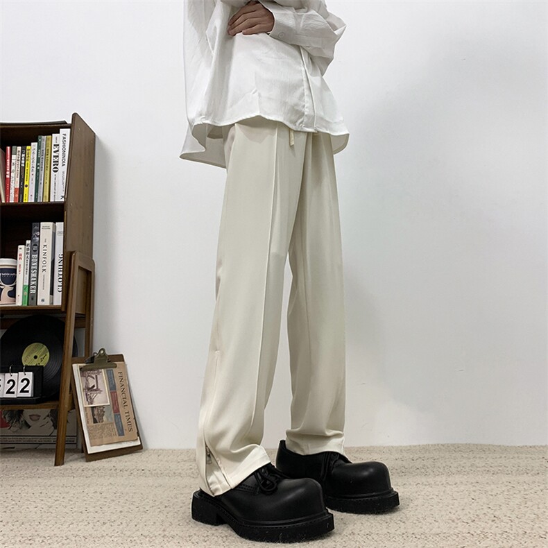 现货垂感西装阔腿裤男春夏季直筒长裤百搭休闲坠感西裤XK301-P50,男装西裤,电商A178