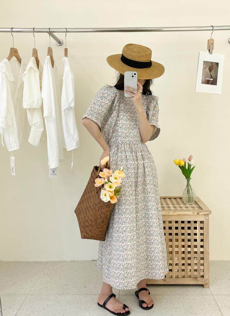 碎花连衣裙现货，女装连衣裙，DAP