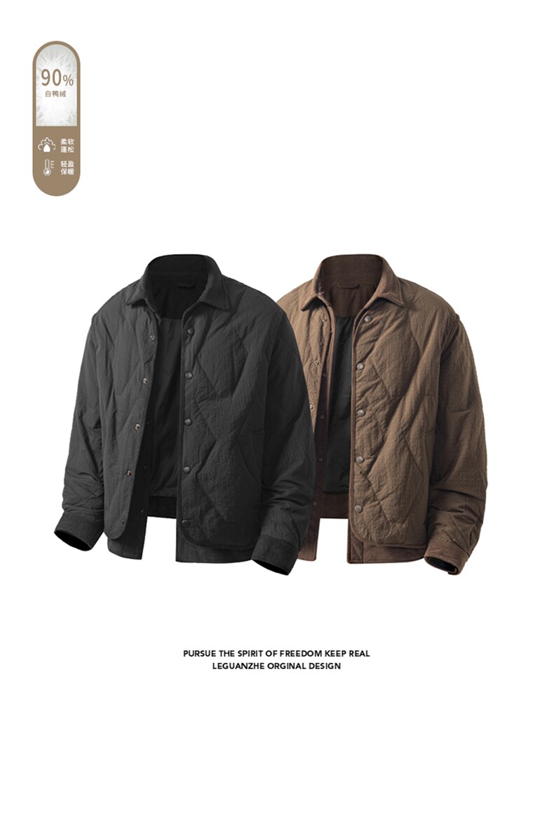 2025冬季新款港风白底大码90%白鸭绒羽绒服M-4X688-特P208,男装羽绒服,电商A022