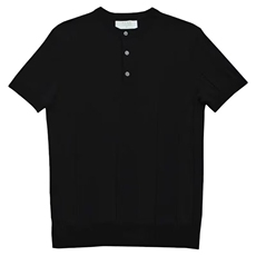 ins美式新款亨利领套头短袖针织衫男士夏季通勤简约百搭时髦T恤衫，男装针织衫/毛衣，星座506A