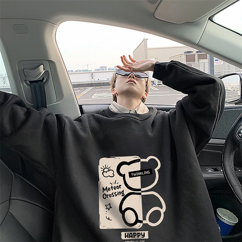 8XL圆领卫衣男超大码胖子肥佬大号长袖t恤S6352-P28加绒款-P33,男装卫衣,电商A040