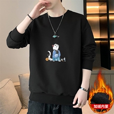现货主推现货2025秋冬加绒新款潮流男休闲印花卫衣JR136-P19，男装卫衣，星座1816-2（原1210–2）