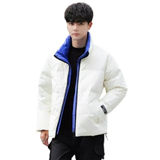 60绒风衣纯色立领情侣学生短款外套羽绒服男，男装羽绒服，星座301D-5(原星座1415）