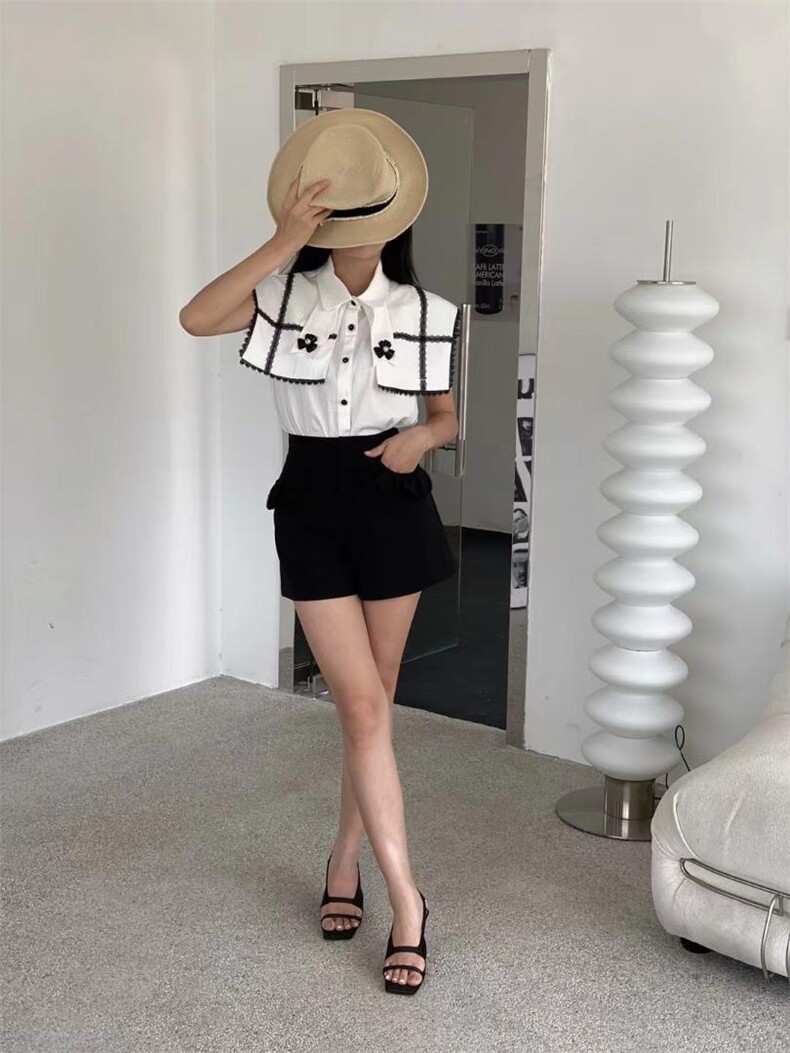 黑白小众设计感套装，女装职业装，GN