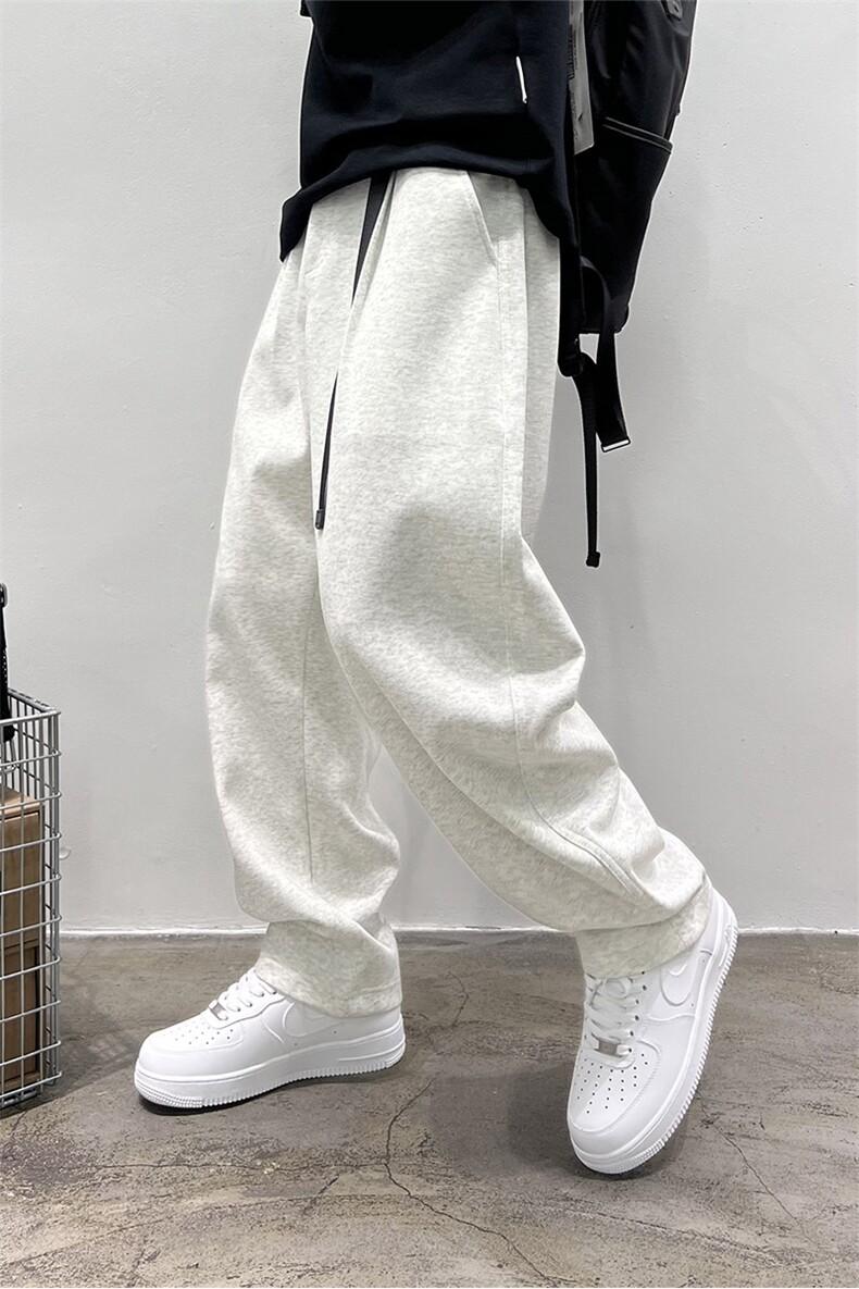 精品运动休闲裤潮流百搭阔腿弯刀潮流裤子9311P80,男装休闲裤,电商B332-1