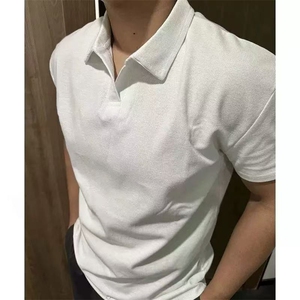 收腰POLO衫夏季美式健身运动短袖显肌肉收袖口修身T恤POL04 P35图片
