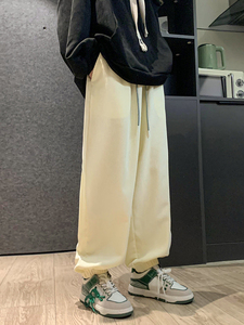 2025男士服装宽松束脚运动休闲裤灯芯绒卫裤新款DM183-P40图片