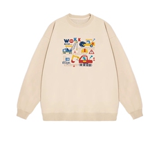 2025年秋季套头套头长袖时尚百搭通勤简约休闲，女装卫衣/绒衫，花可