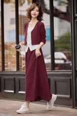 慵懒风休闲套装女春秋洋气时尚减龄2025新款今年流行爆款套装裙，女装套装/套裙，意芙