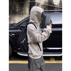 现货JY196-P62港风宽松简约连帽卫衣开衫男女网图，男装卫衣，星座1501-3
