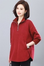 三年不下架2024年冬装新款时尚加绒加厚卫衣女休闲宽松打底衫上衣，女装卫衣/绒衫，璐依舞