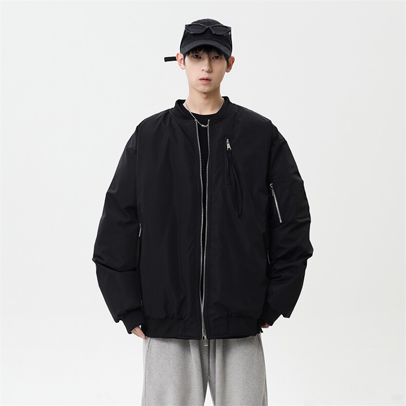 秋冬新款港风日系复古立保暖棉服棒球服男XZ213-MF02-P128控148,男装棉衣,星座213