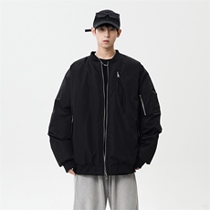 秋冬新款港风日系复古立保暖棉服棒球服男XZ213-MF02-P128控148，男装棉衣，星座213