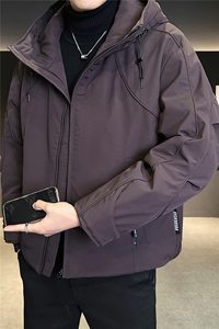 新标90绒 工装男士羽绒服冬季2025新款连帽外套 A313-8893-P295图片