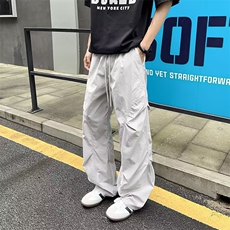 户外速干褶皱伞兵裤子男夏季新款2025美式斜切冲锋裤-A2166TP35，男装休闲裤，电商B241