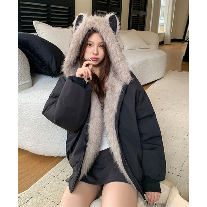 山雕冬季短款cleanfit保暖加厚情侣款毛领棉衣外套M1163，男装棉衣，星座1116A（原606A-3）