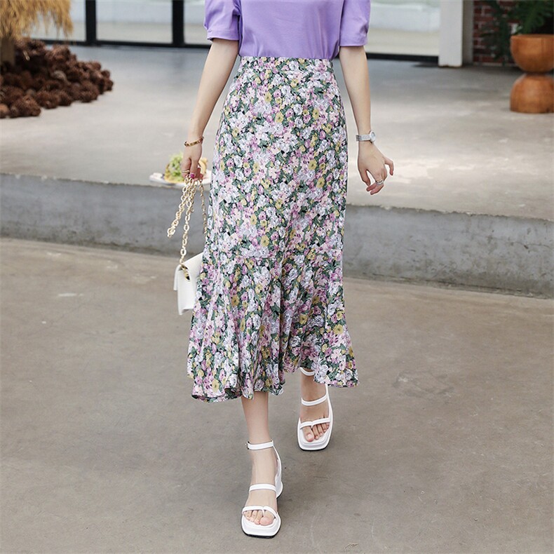 碎花半身裙女2021夏季新款女装连衣裙时尚百搭裙子，女装半身裙，慧尚依恋